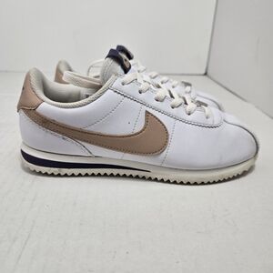 Nike Cortez White/ Dark Raising/ Pale Grade School DM0950-110 Size  3 Athletic